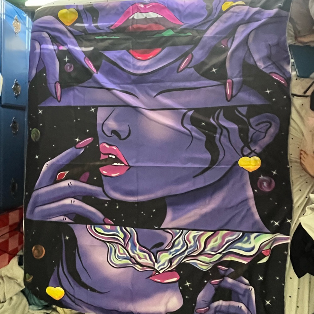 Figure Smoking Tapestry